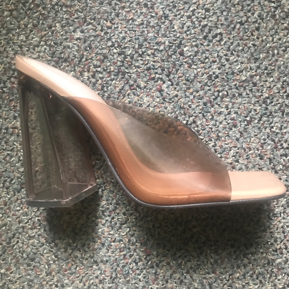 Zara Chunky Mule Heel (clear)